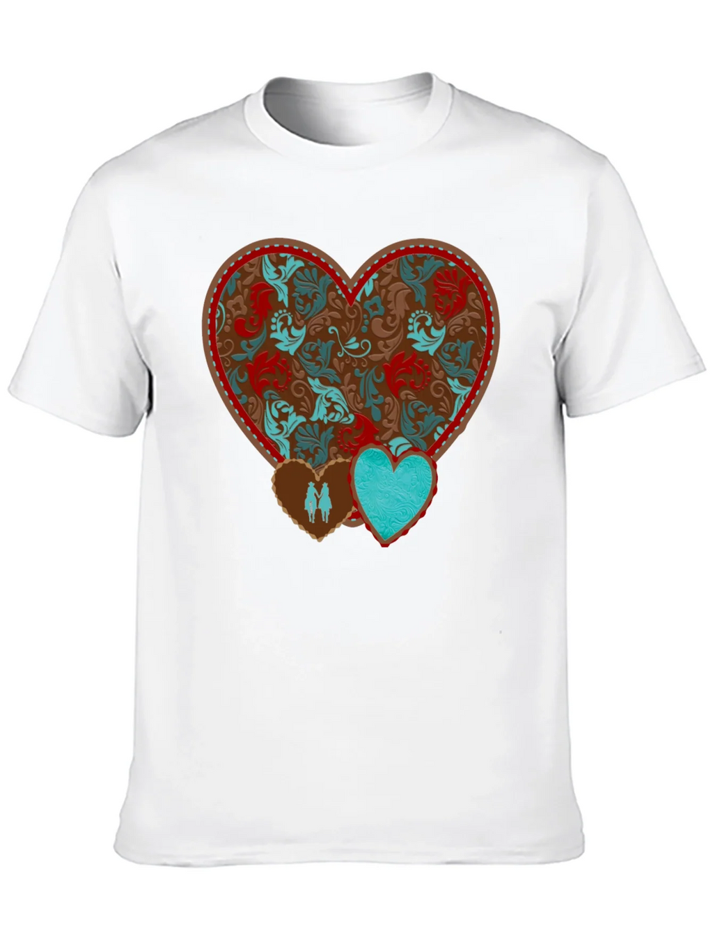 Heart Patterned Graphic Tee product image 5