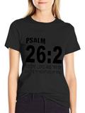Psalm 26:2 Christian T-Shirt - Black product image 1