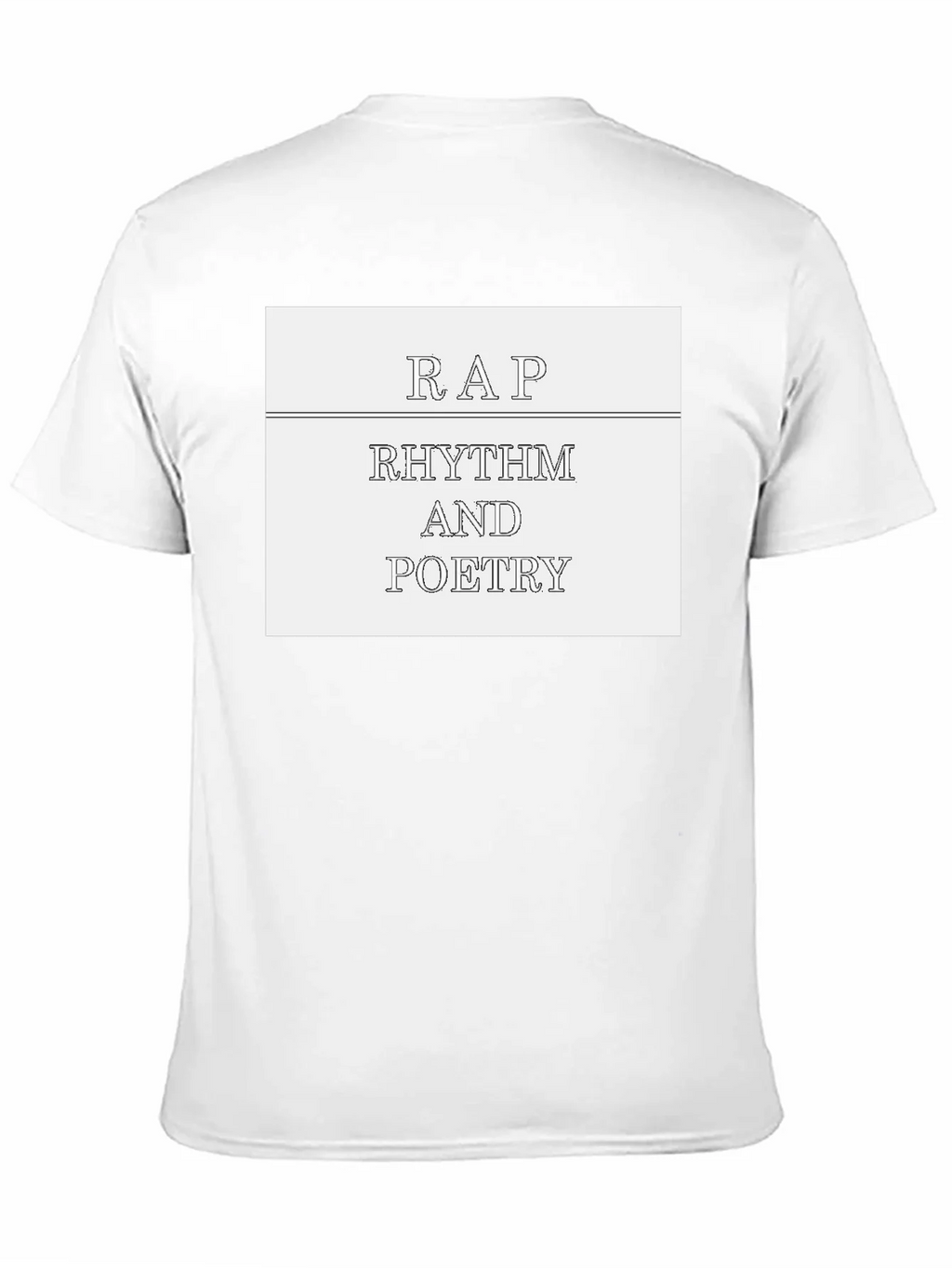 Rap Rhythm & Poetry Graphic Tee - Black Cotton T-Shirt product image 10