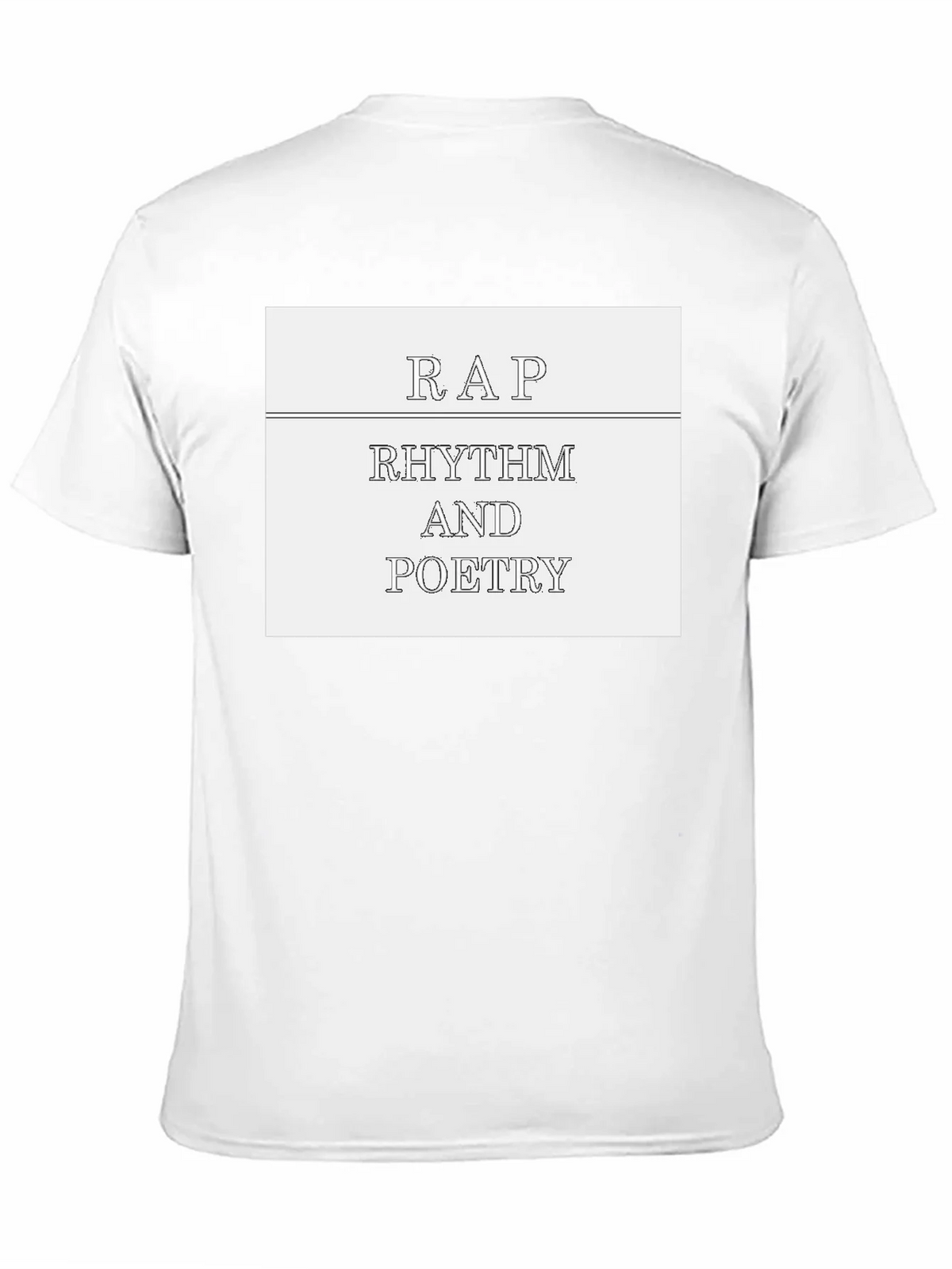 Rap Rhythm & Poetry Graphic Tee - Black Cotton T-Shirt product image 10