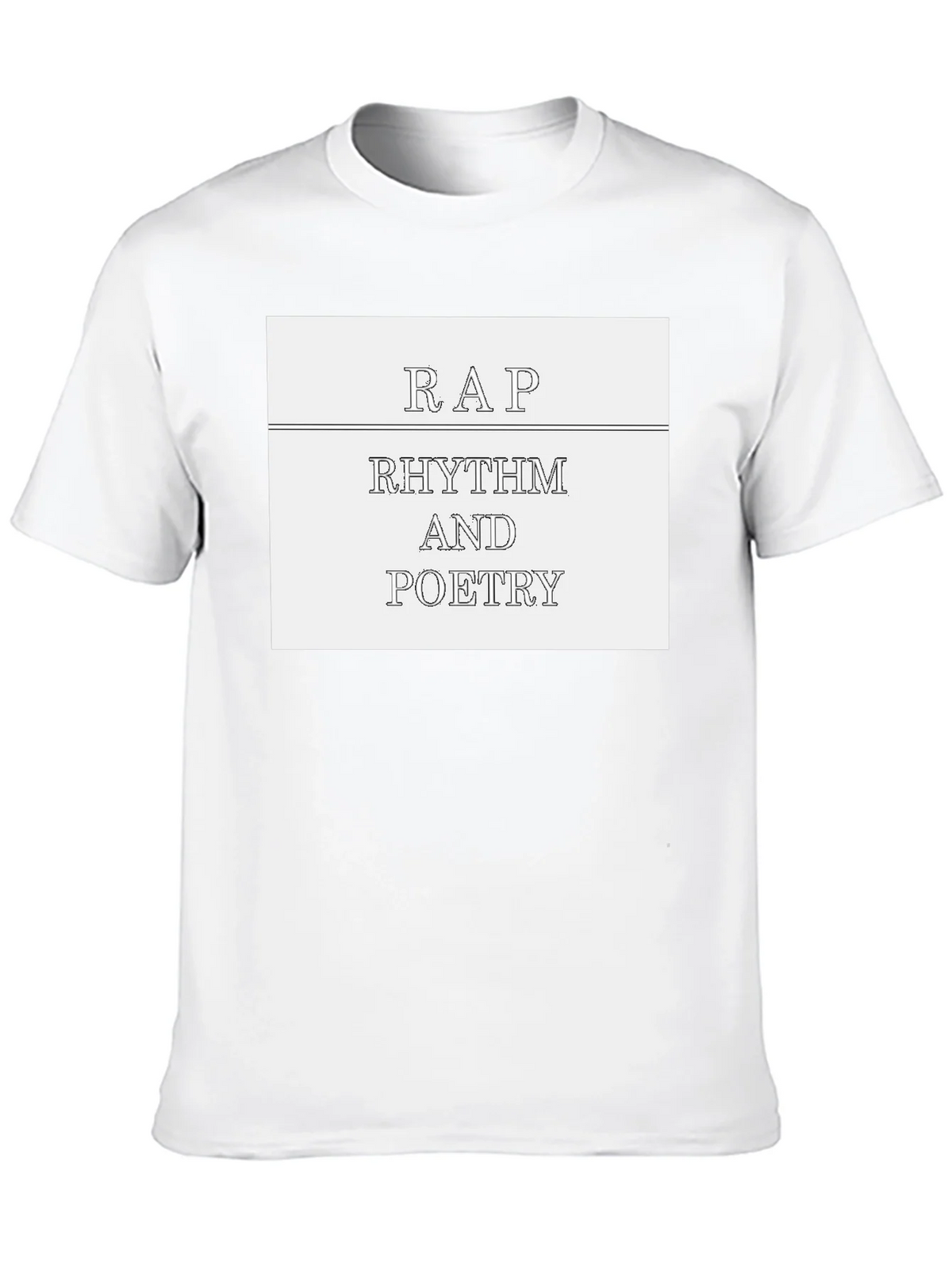 Rap Rhythm & Poetry Graphic Tee - Black Cotton T-Shirt product image 9