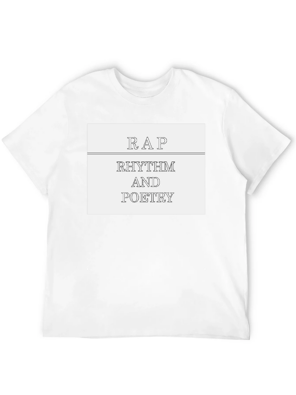 Rap Rhythm & Poetry Graphic Tee - Black Cotton T-Shirt product image 11