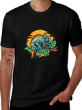 Chameleon Graphic T-Shirt - Vibrant Reptile Tee product image 1