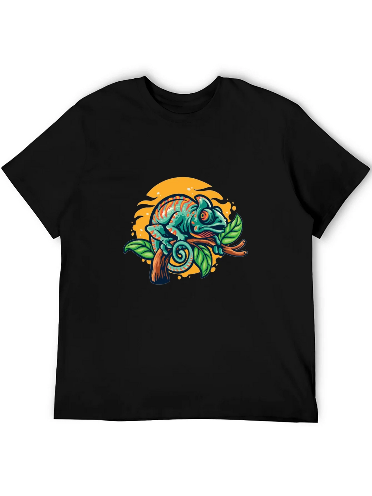 Chameleon Graphic T-Shirt - Vibrant Reptile Tee product image 5