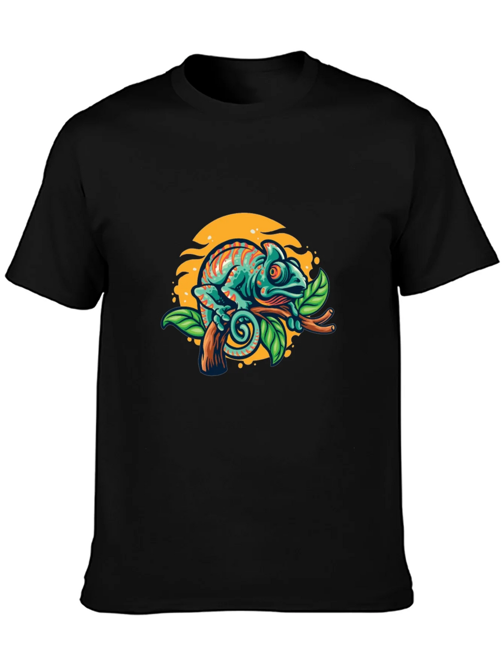 Chameleon Graphic T-Shirt - Vibrant Reptile Tee product image 3