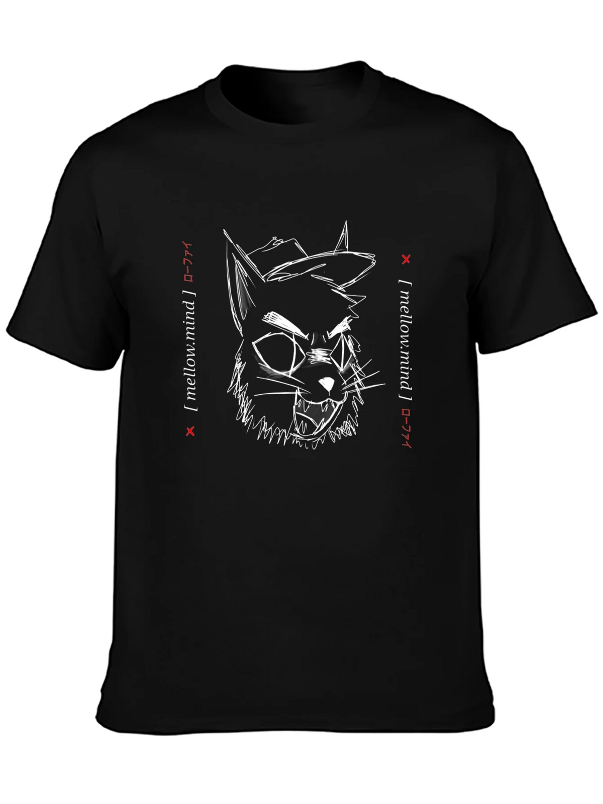 Mellow Mind Graphic Tee - Cool Cat T-Shirt product image 3