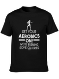 Aerobics T-Shirt - Get Your On! Fun Fitness Tee product image 1