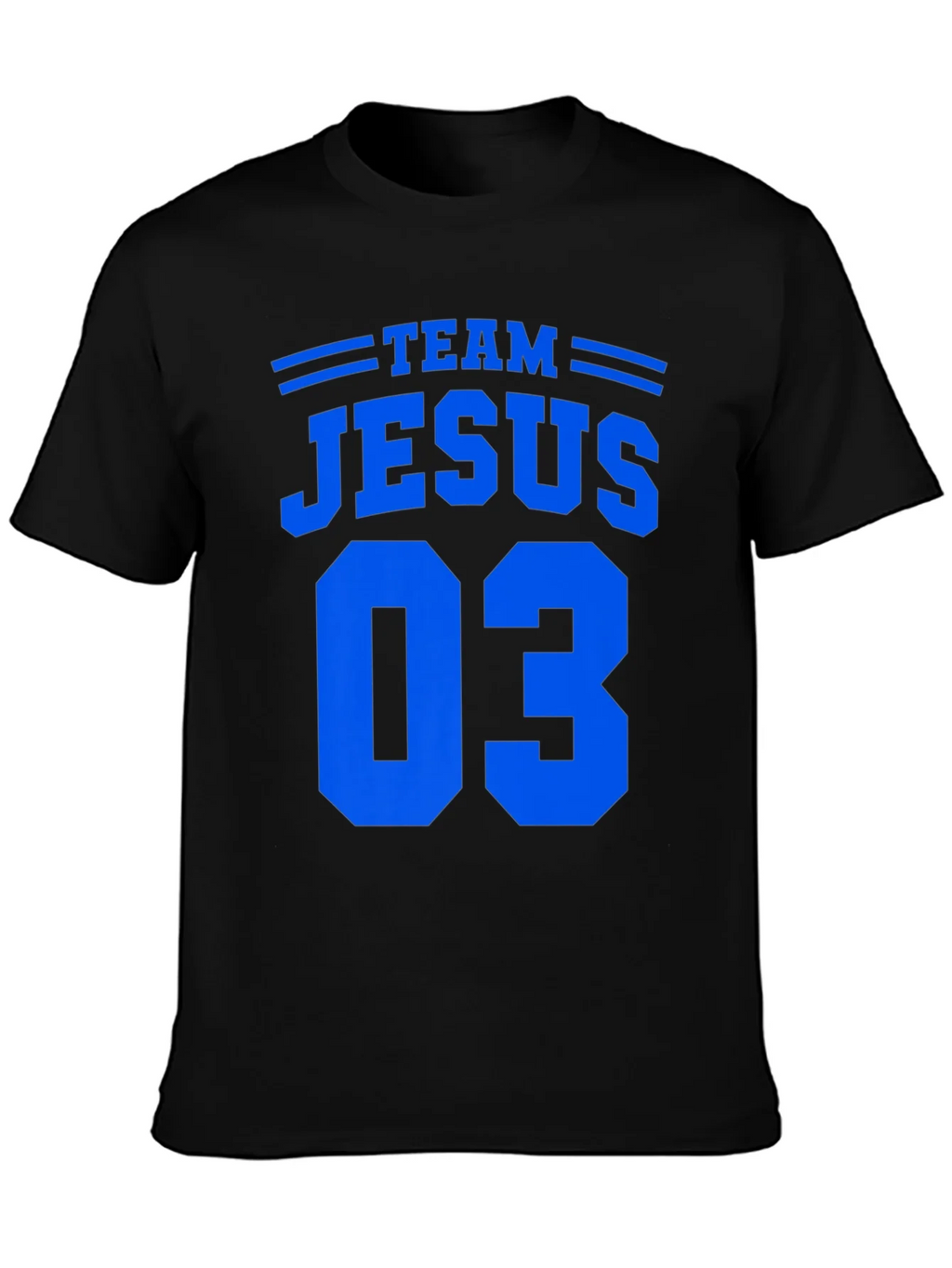 Team Jesus 03 Black Graphic T-Shirt product image 3