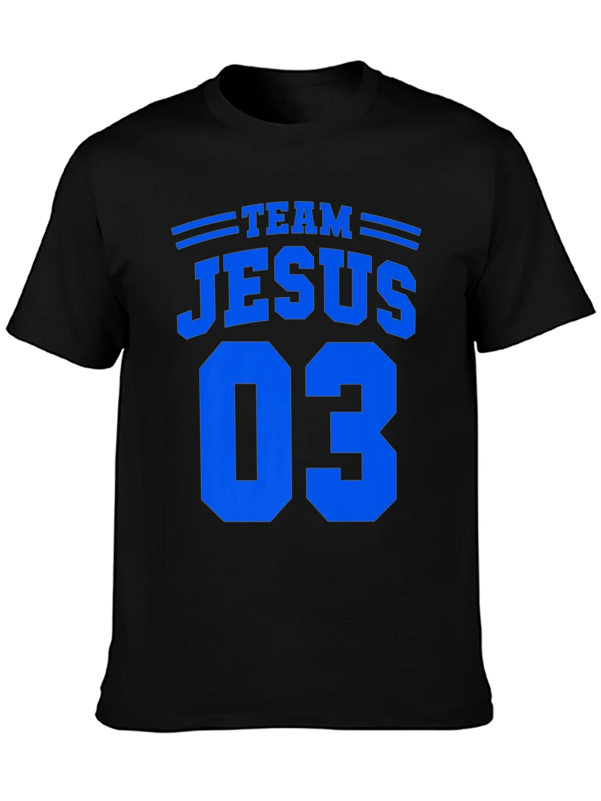 Team Jesus 03 Black Graphic T-Shirt product image 3