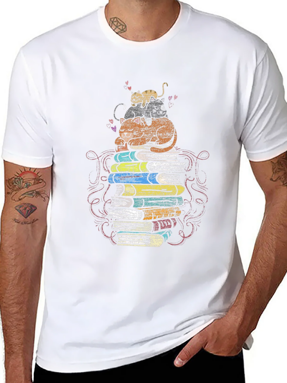 Bookish Cat T-Shirt product image 7