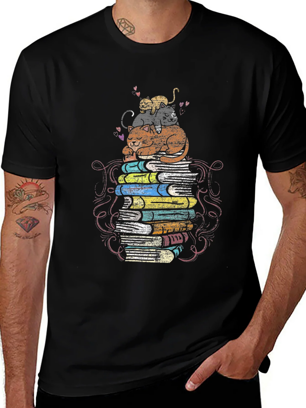 Bookish Cat T-Shirt product image 1