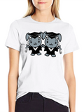 Graduation Bunnies T-Shirt - Unisex Black Tee product image 1