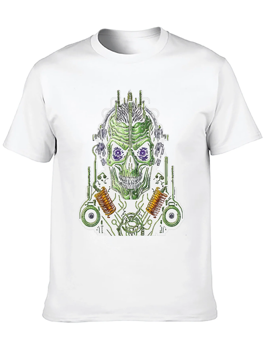 Cyborg Skull T-Shirt - Sci-Fi Graphic Tee product image 3
