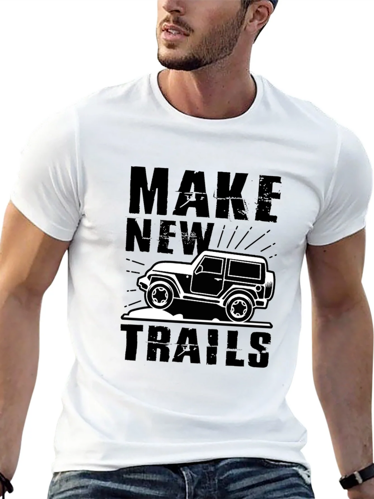 Make New Trails Black Graphic Tee product image 4
