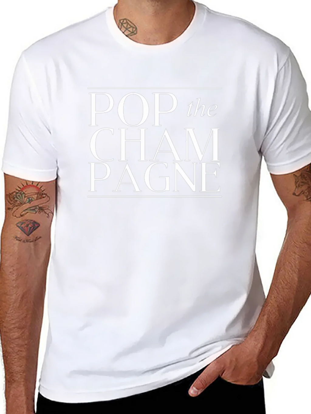 Pop the Champagne Graphic T-Shirt product image 7