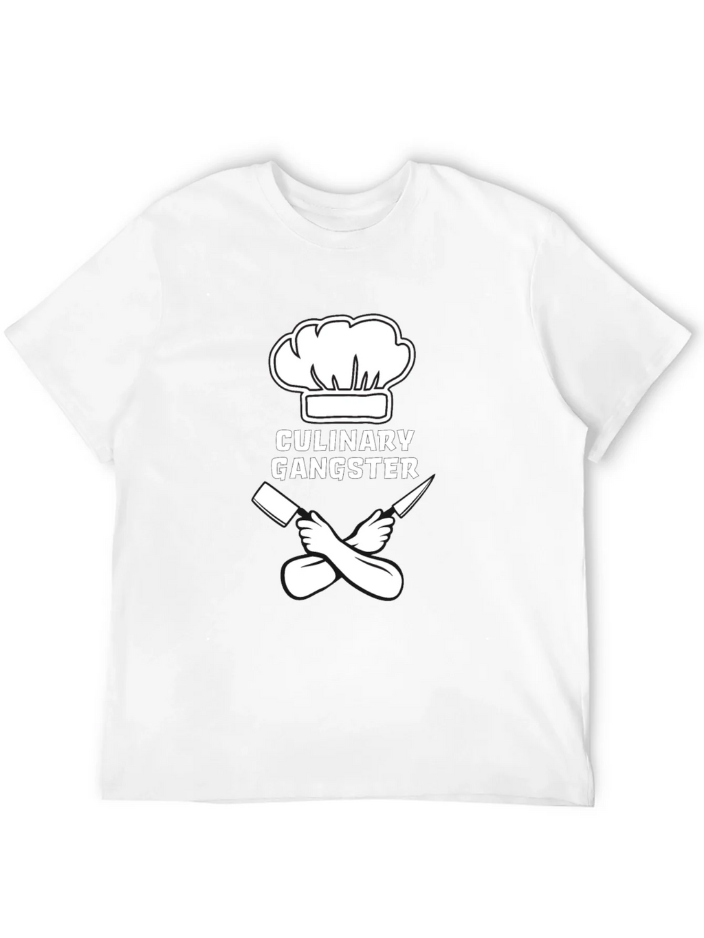 Culinary Gangster T-Shirt - Chef Hat & Crossed Knives