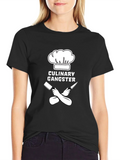 Culinary Gangster T-Shirt - Chef Hat & Crossed Knives