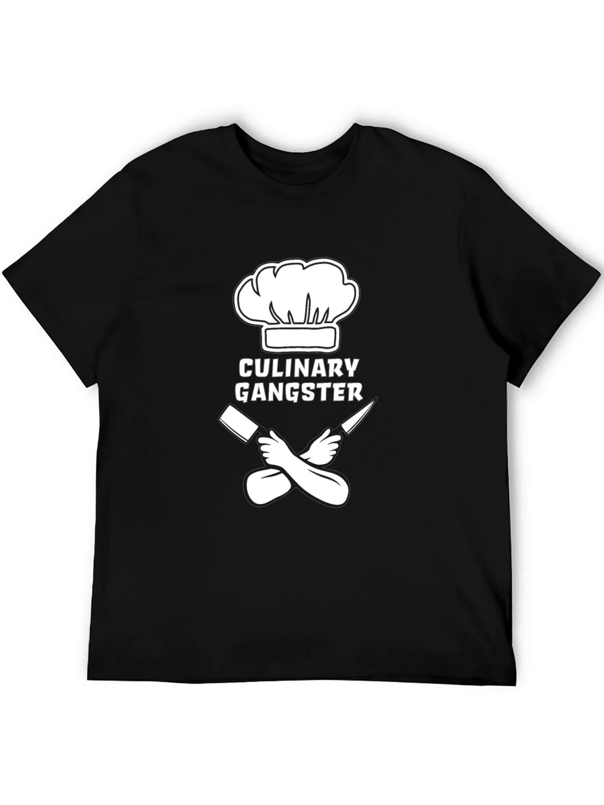 Culinary Gangster T-Shirt - Chef Hat & Crossed Knives
