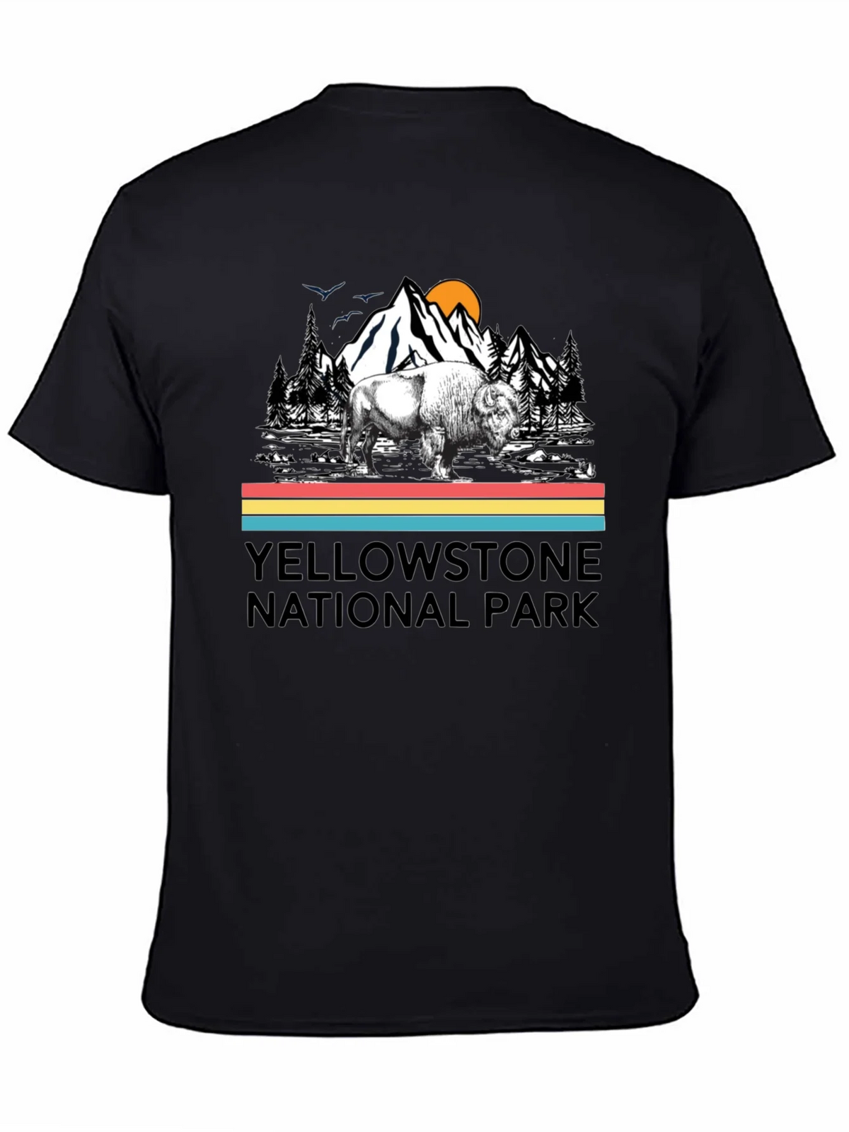 Yellowstone National Park Bison Graphic T-Shirt product image 3