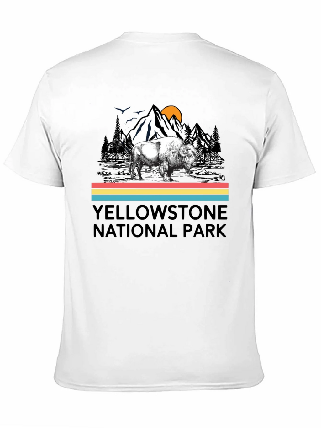 Yellowstone National Park Bison Graphic T-Shirt product image 8