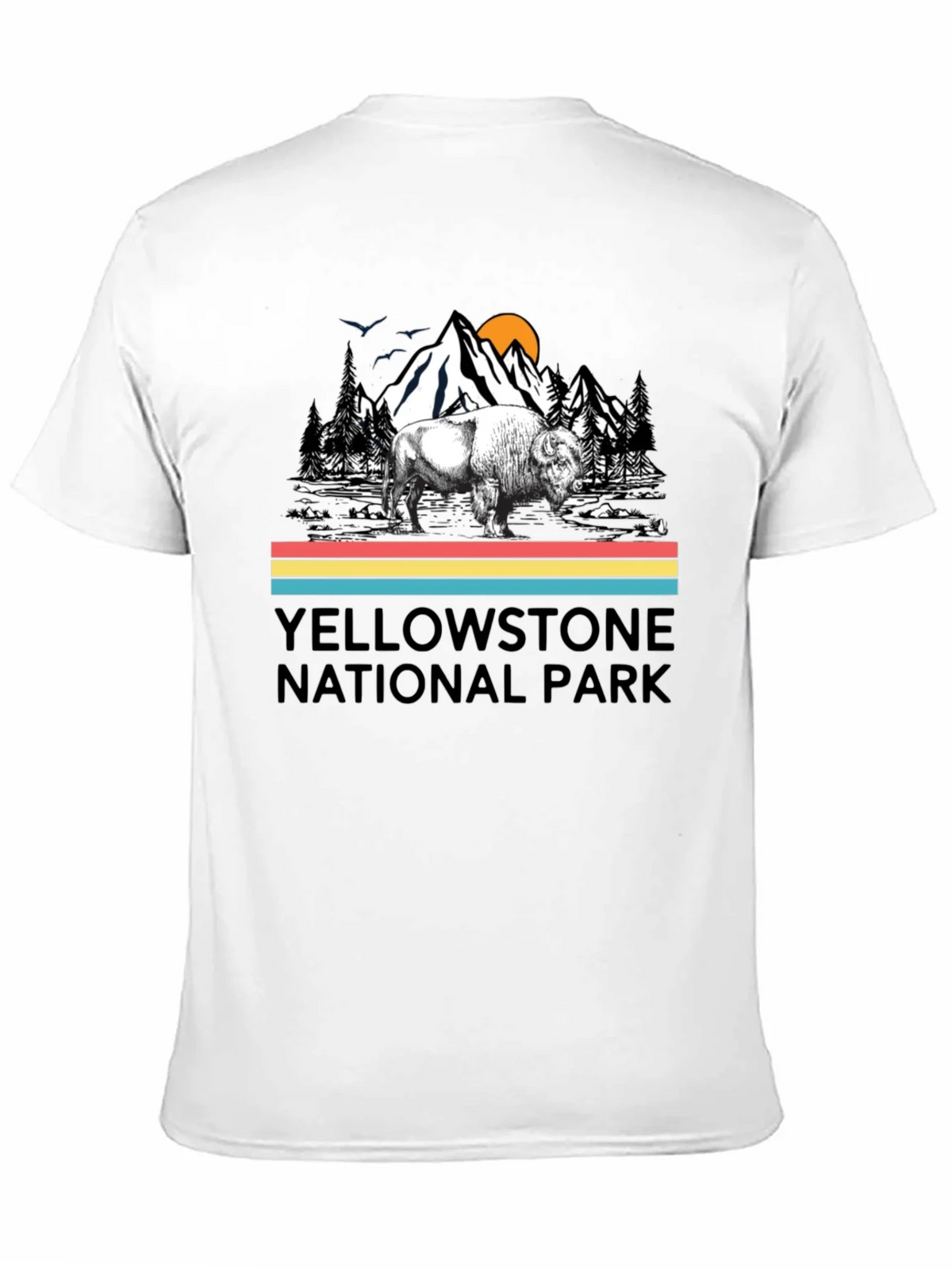 Yellowstone National Park Bison Graphic T-Shirt product image 8