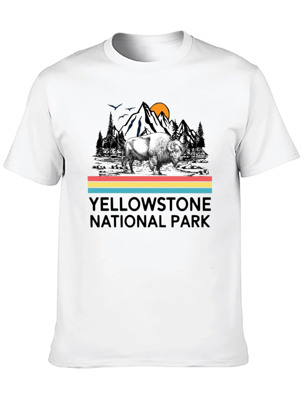 Yellowstone National Park Bison Graphic T-Shirt product image 7
