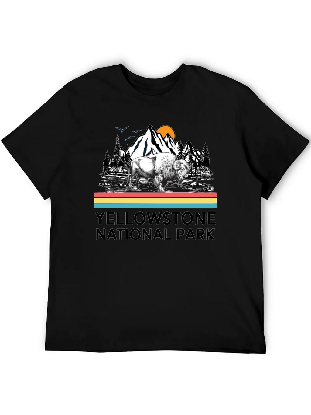 Yellowstone National Park Bison Graphic T-Shirt product image 4