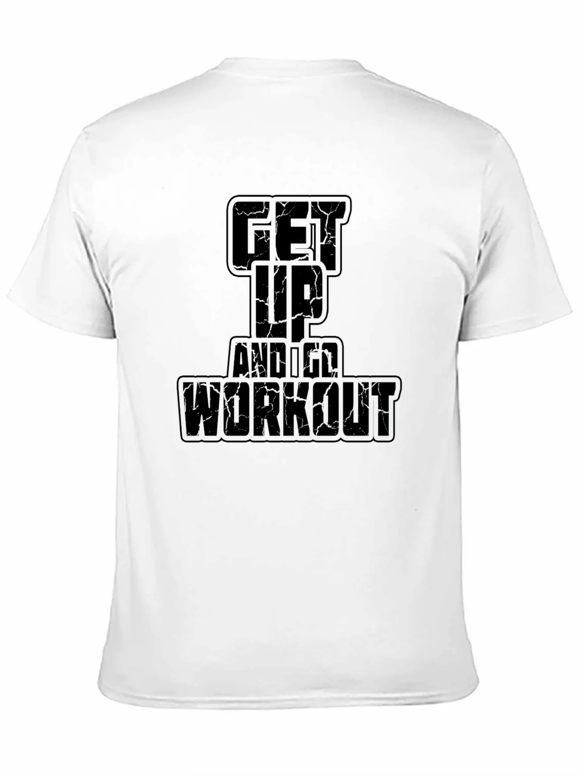 Get Up and Workout Black Graphic Tee product image 10