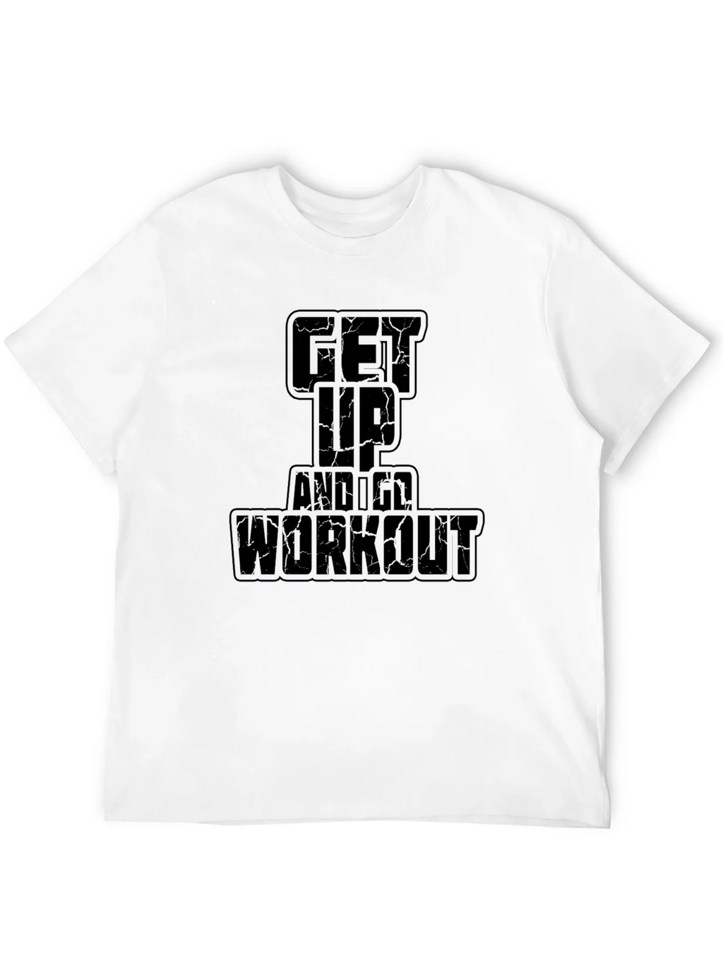 Get Up and Workout Black Graphic Tee product image 11
