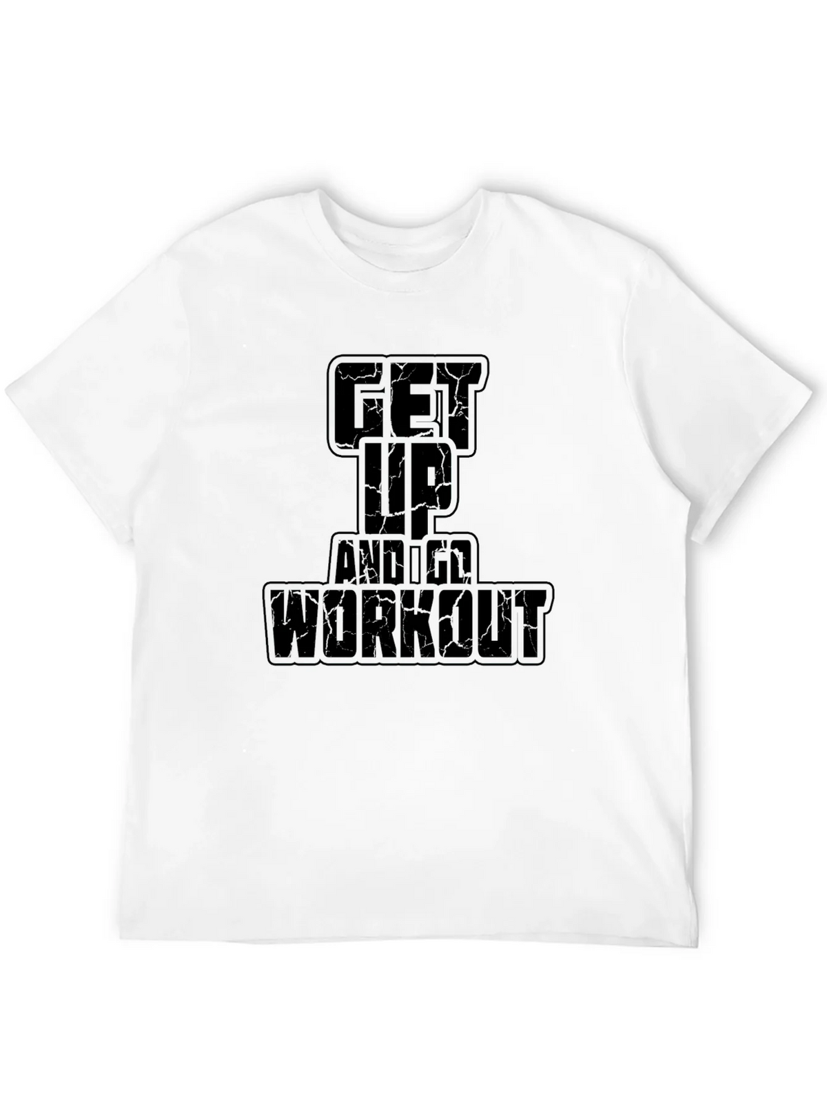 Get Up and Workout Black Graphic Tee product image 11