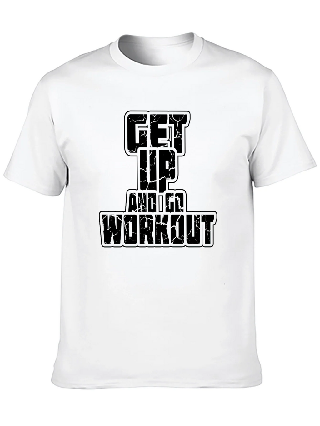 Get Up and Workout Black Graphic Tee product image 9