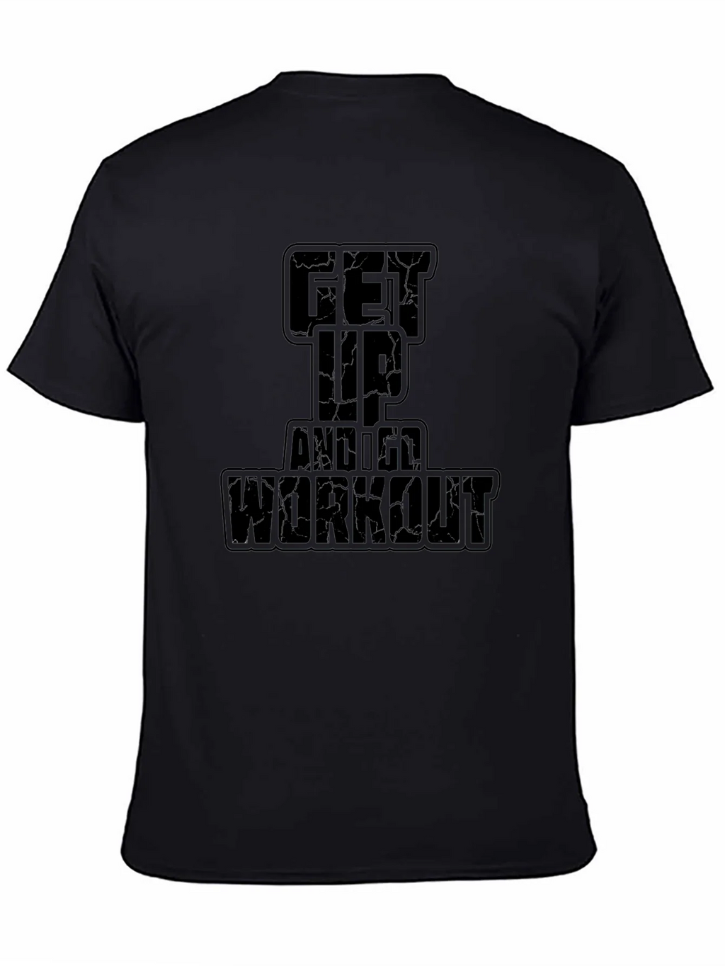 Get Up and Workout Black Graphic Tee product image 4