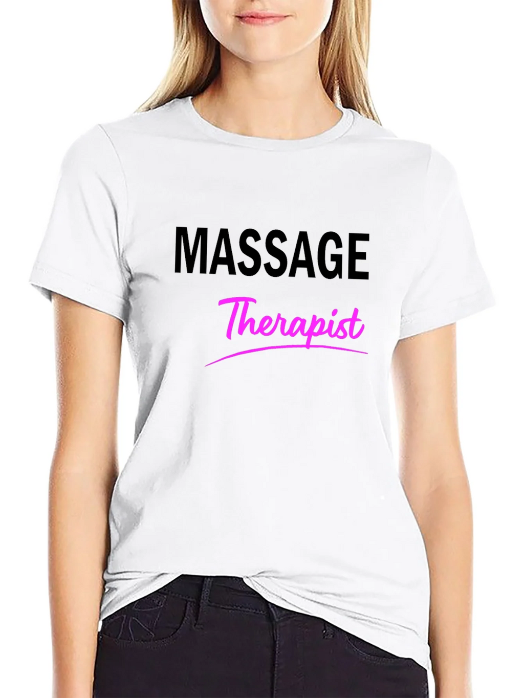 Massage Therapist T-Shirt - Black Graphic Tee product image 8