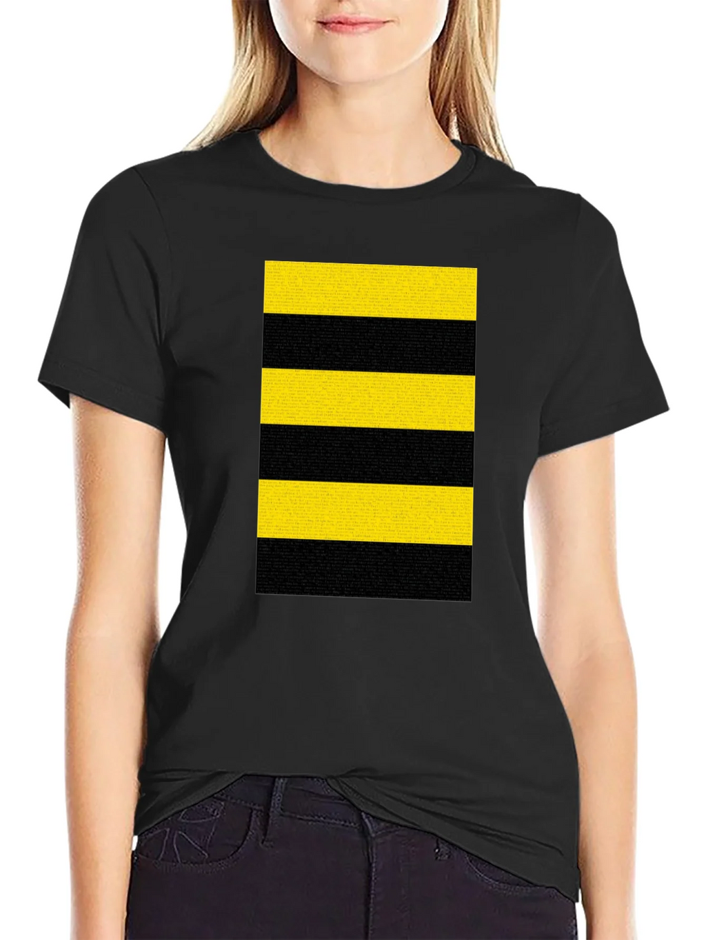 Striped T-Shirt - Bold Black and Yellow Design product image 1