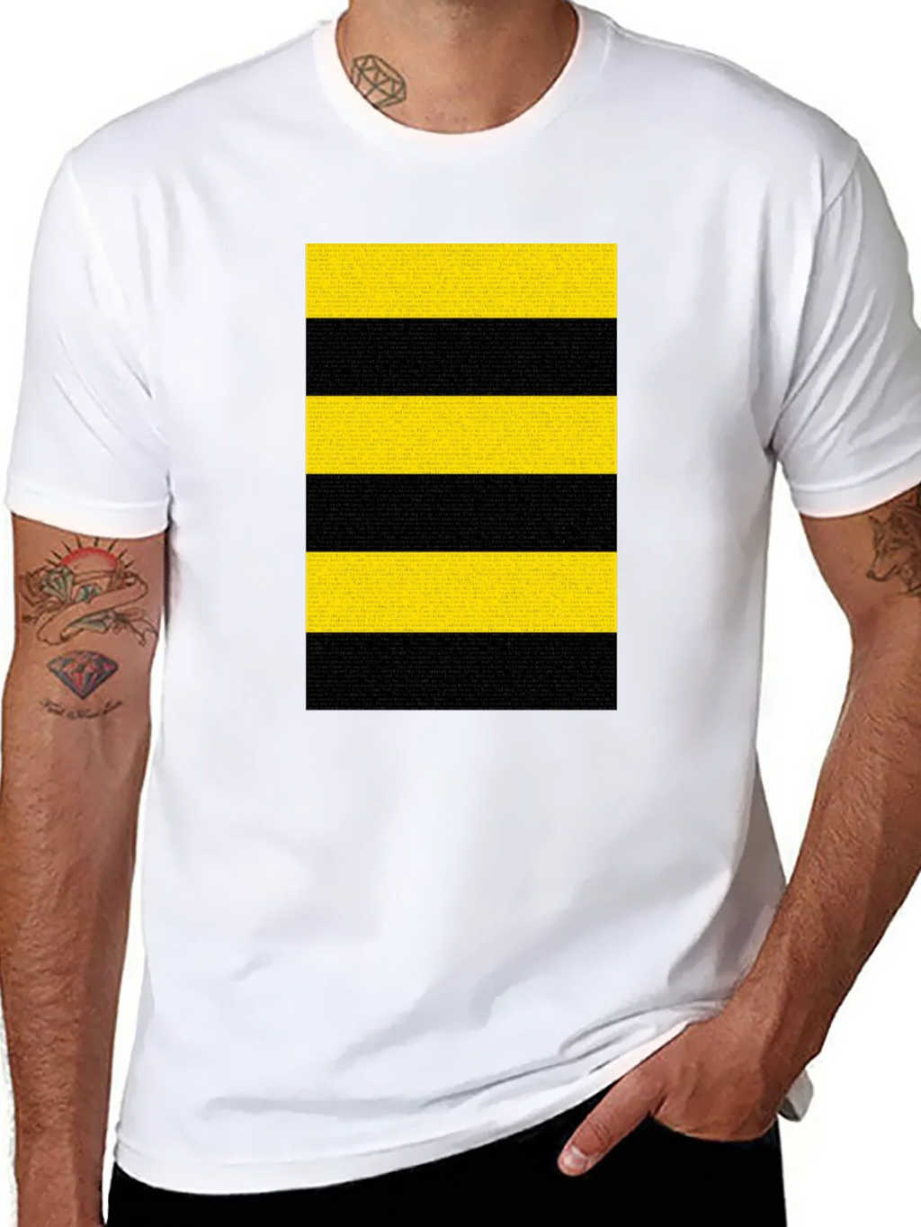 Striped T-Shirt - Bold Black and Yellow Design product image 5