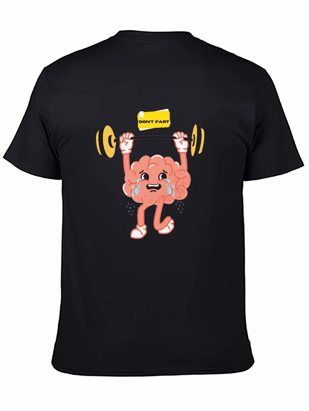 Funny Brain Lifting Weights Graphic T-Shirt product image 3
