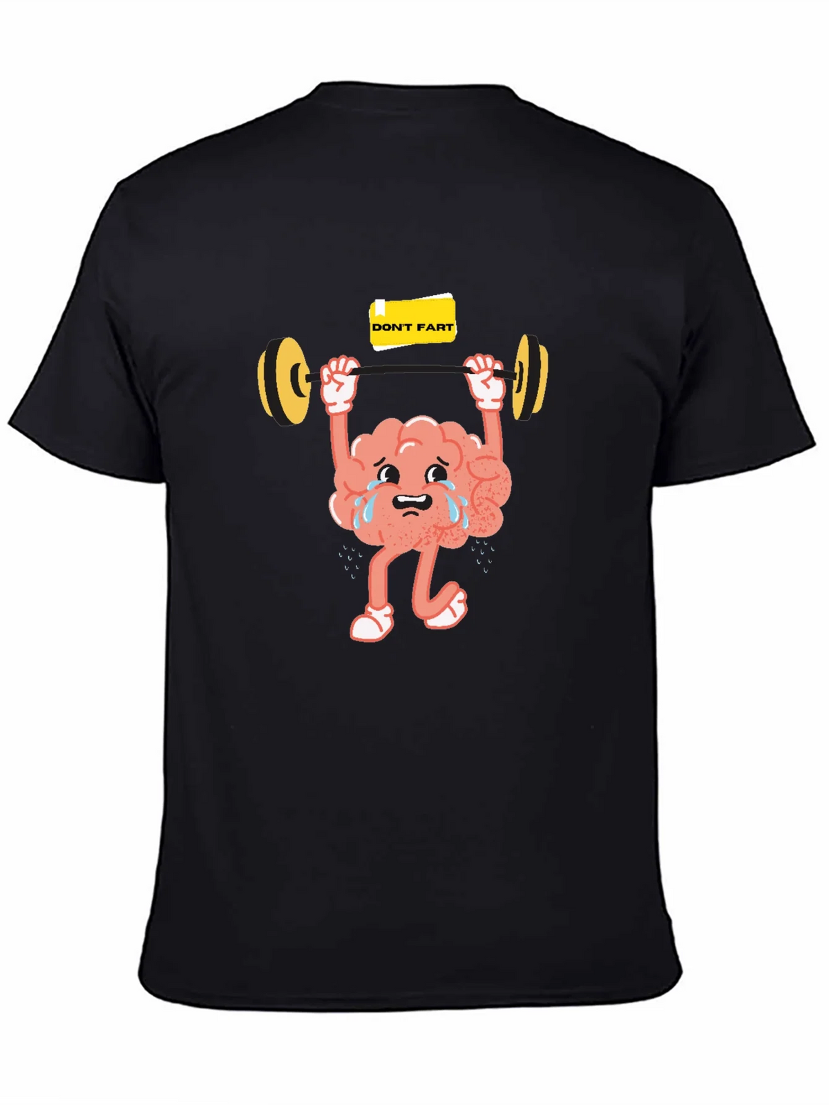 Funny Brain Lifting Weights Graphic T-Shirt product image 3
