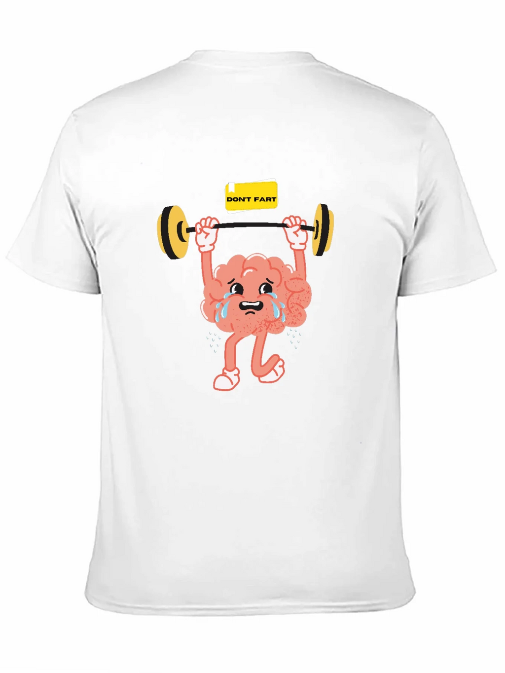 Funny Brain Lifting Weights Graphic T-Shirt product image 7