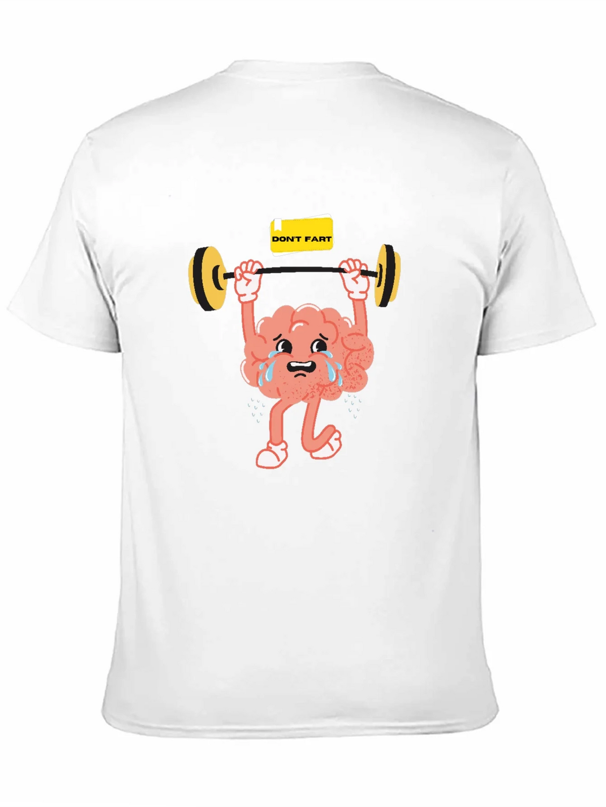 Funny Brain Lifting Weights Graphic T-Shirt product image 7
