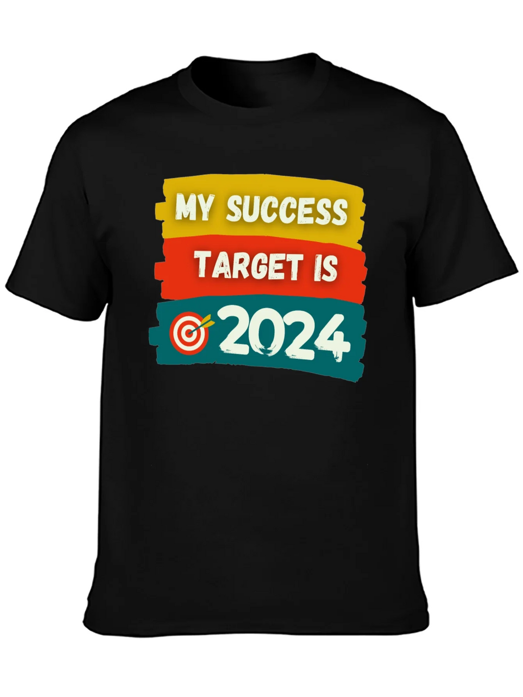 Success Target 2024 Black T-Shirt product image 3