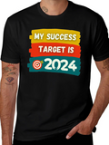 Success Target 2024 Black T-Shirt product image 1