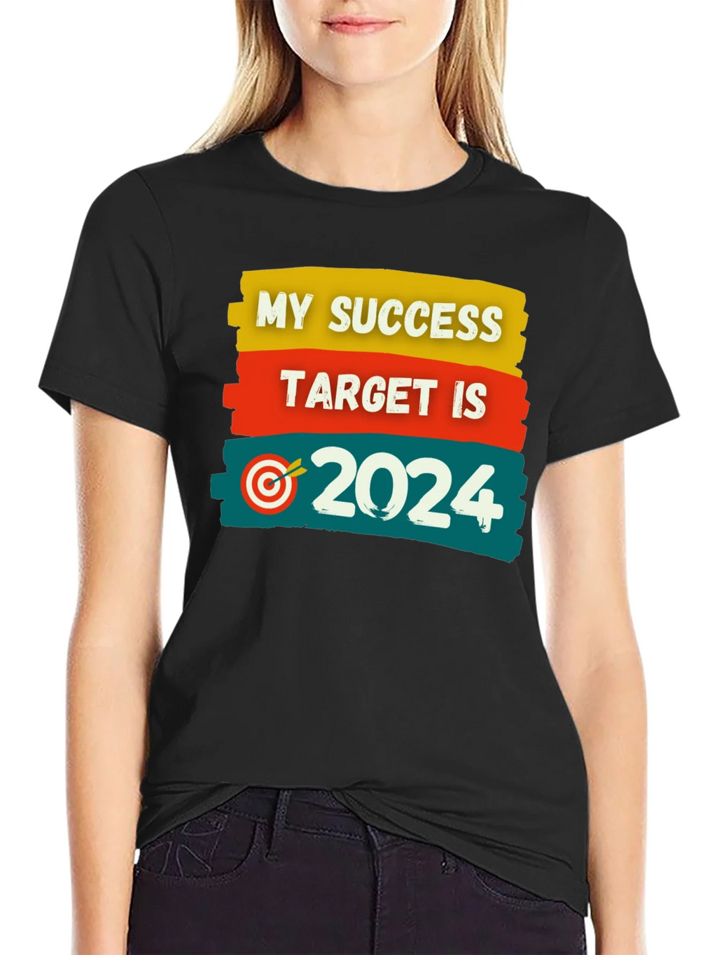 Success Target 2024 Black T-Shirt product image 2