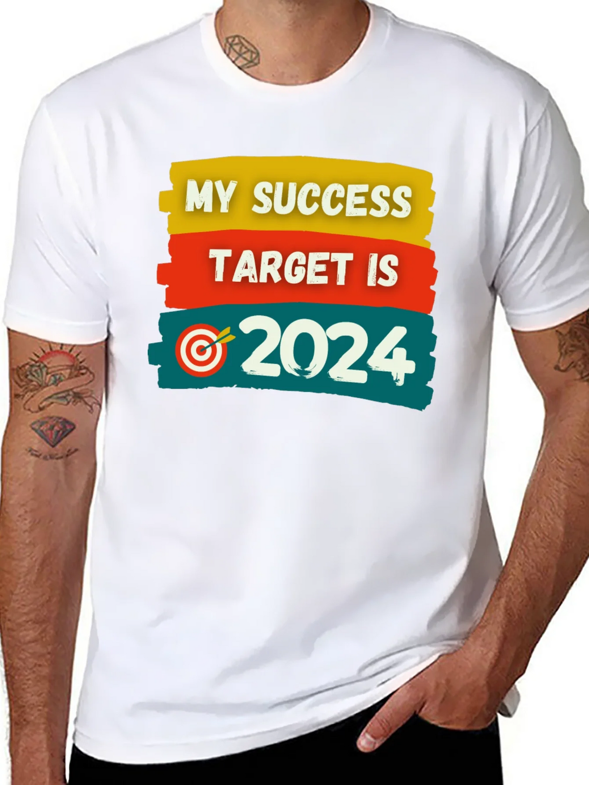Success Target 2024 Black T-Shirt product image 7