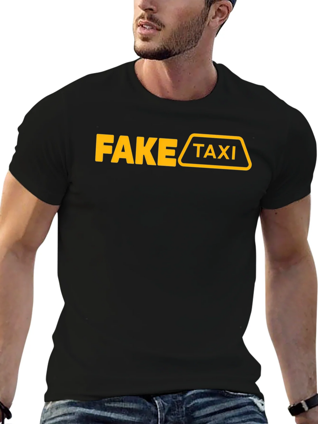Fake Taxi Graphic T-Shirt Funny Adult Humor Tee product image 5