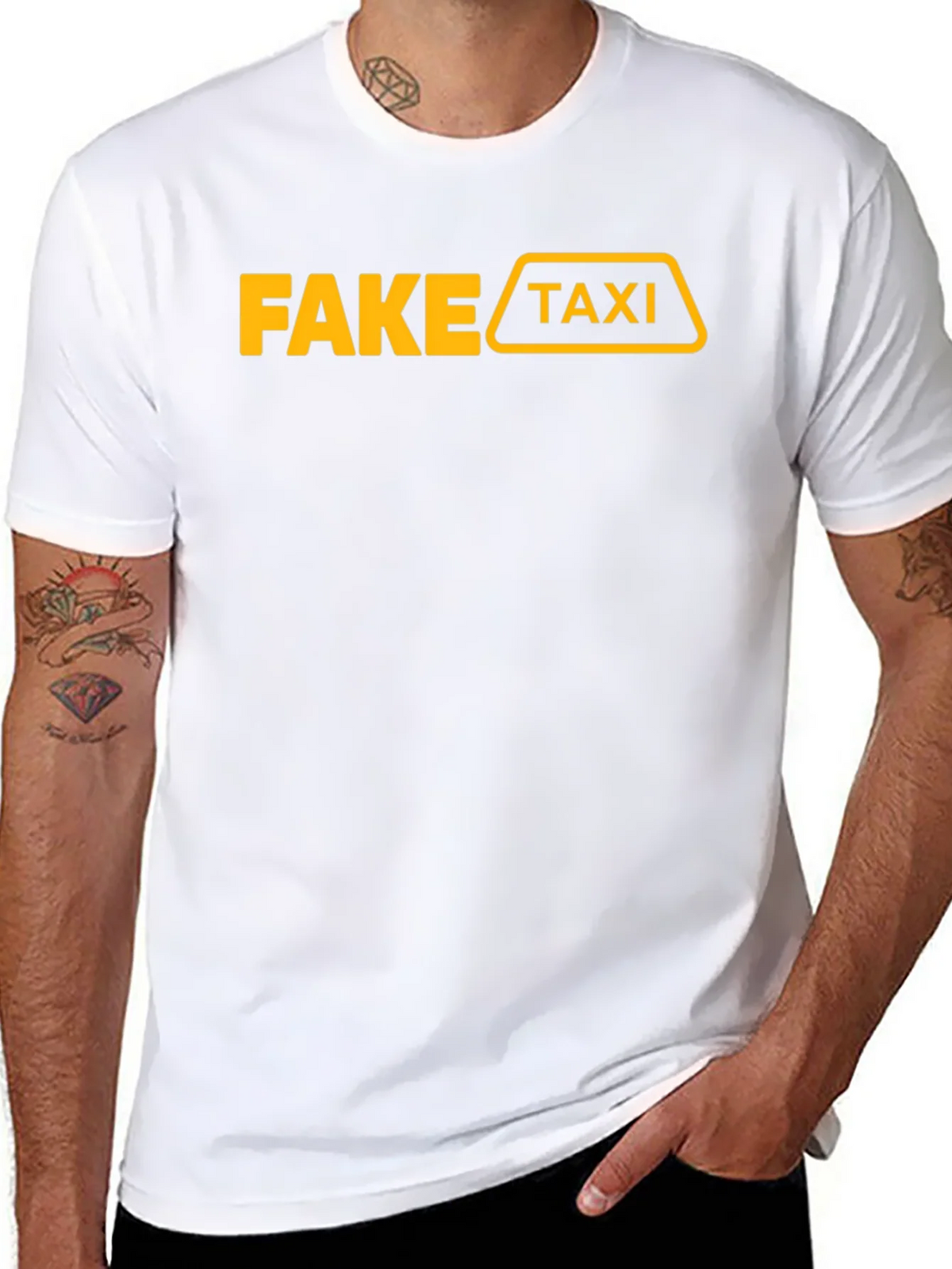 Fake Taxi Graphic T-Shirt Funny Adult Humor Tee product image 6