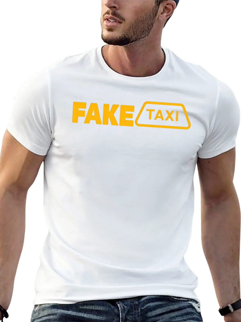 Fake Taxi Graphic T-Shirt Funny Adult Humor Tee product image 11