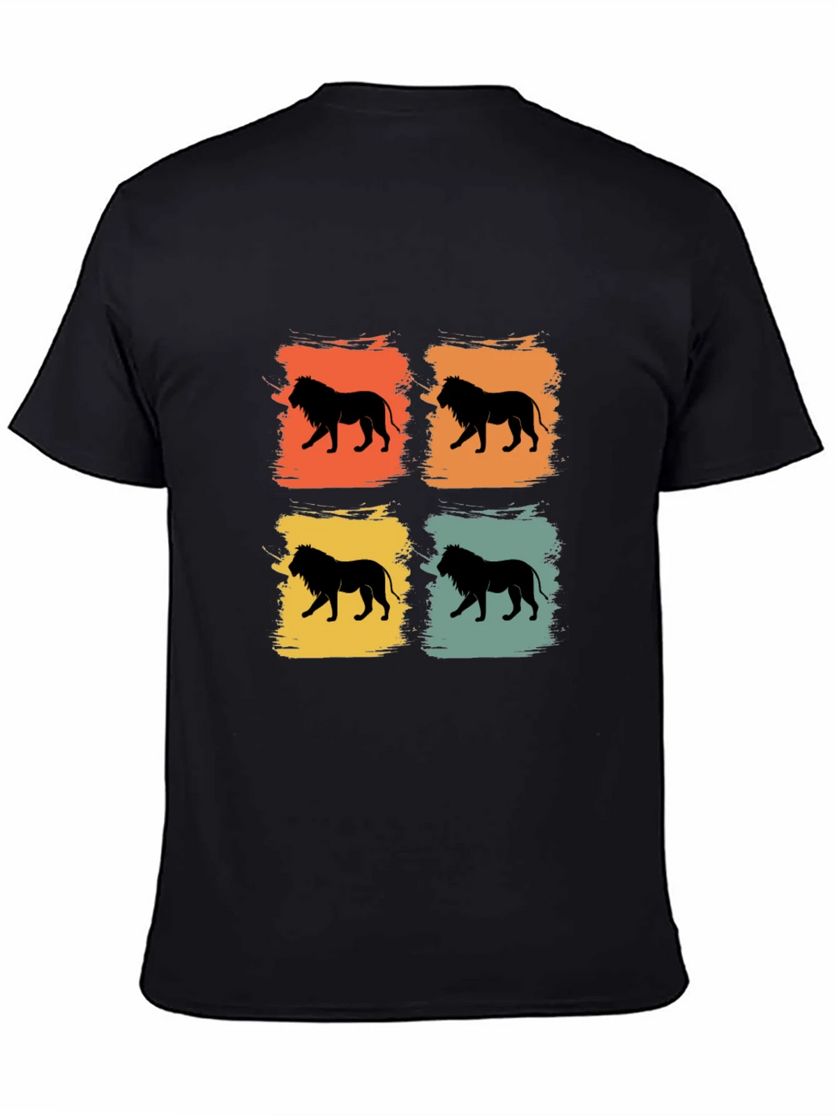 Retro Lion Graphic Tee - Cool Vintage Design product image 1
