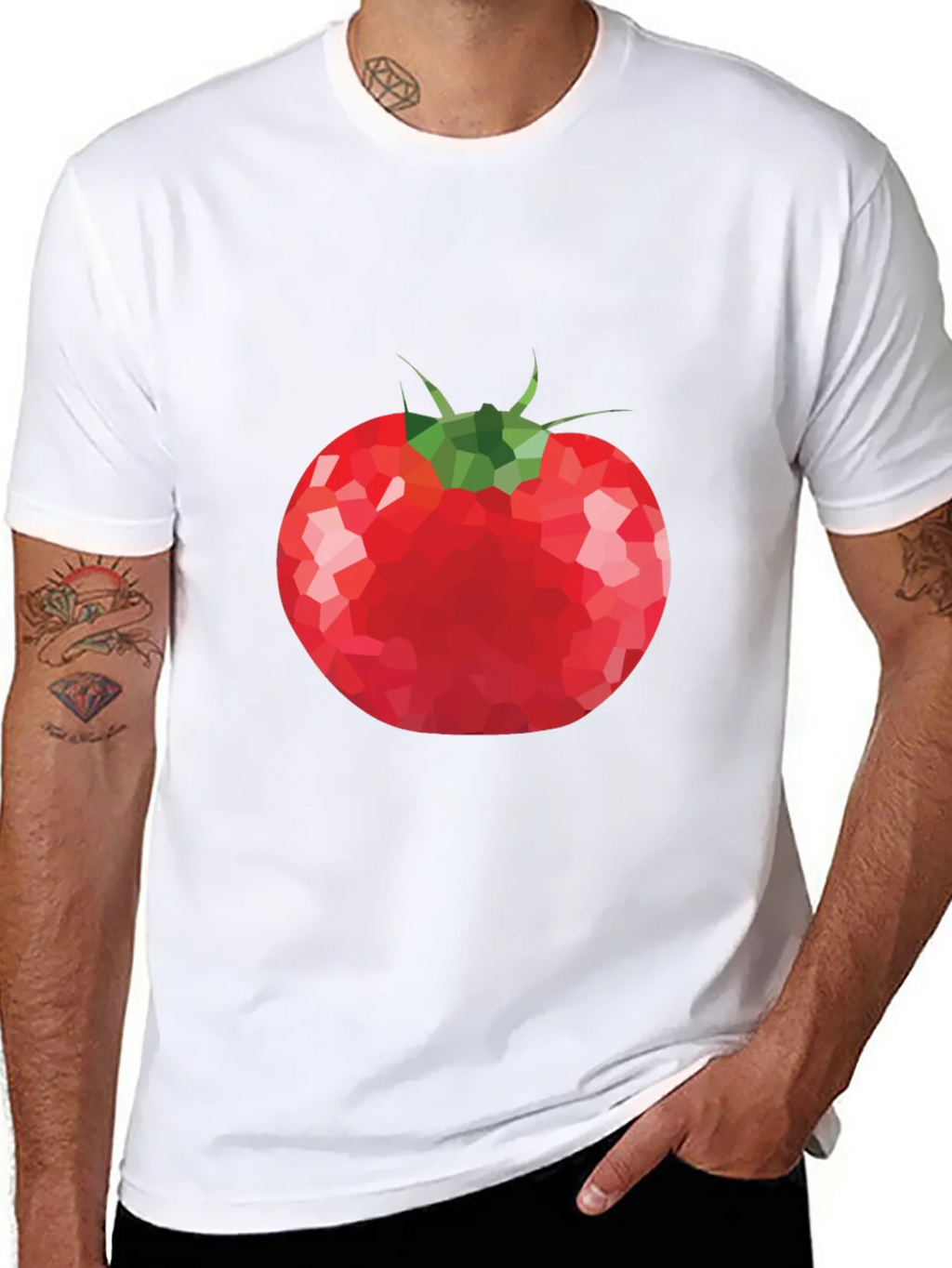 Tomato Graphic T-Shirt - Unique Poly Art Tee product image 7