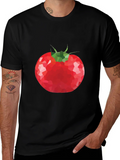 Tomato Graphic T-Shirt - Unique Poly Art Tee product image 1
