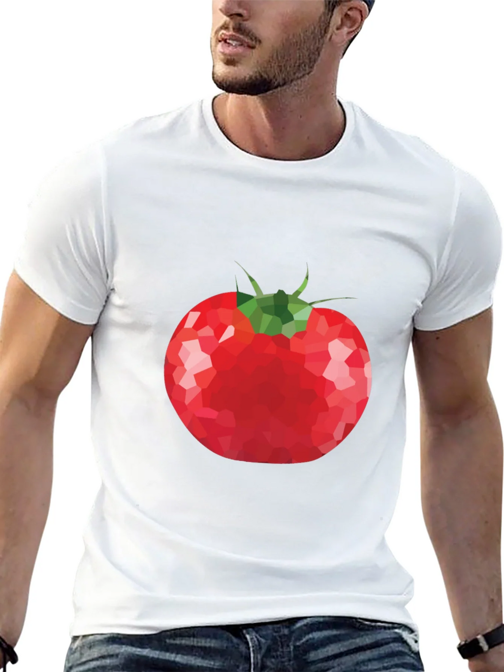 Tomato Graphic T-Shirt - Unique Poly Art Tee product image 12
